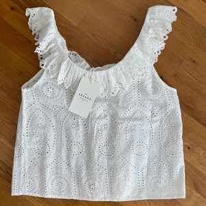 Sézane Blouse Rosa écru size 40 BNWT